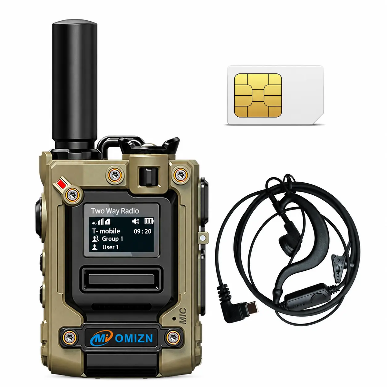 one pcs+sim+earphone