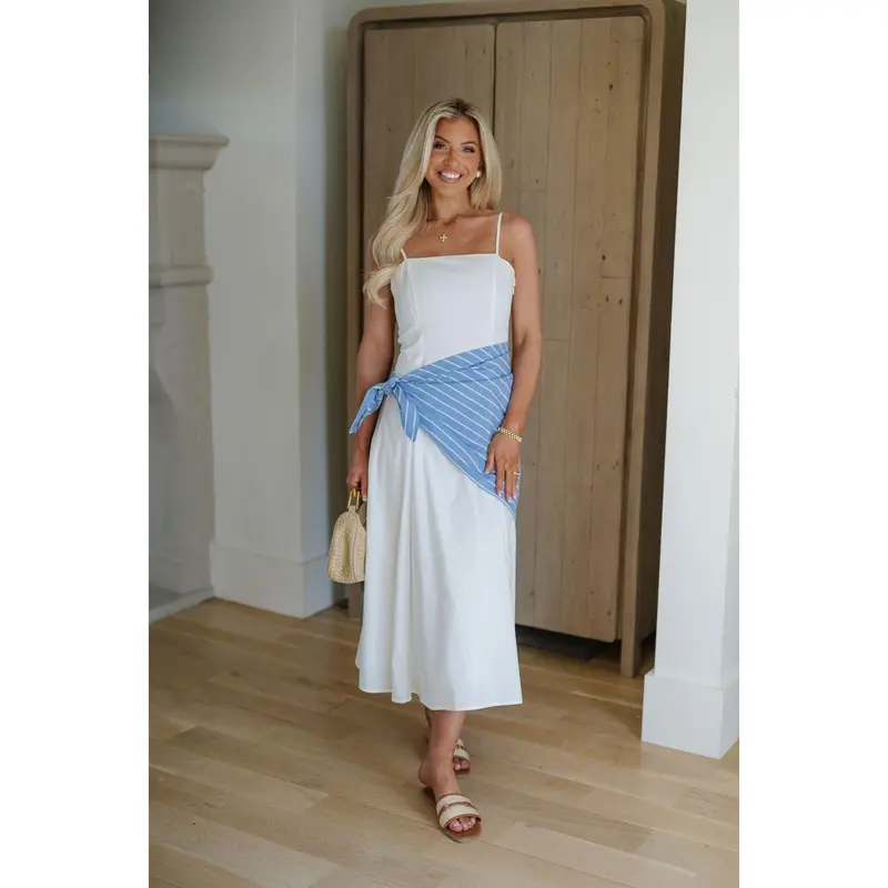 knee length dresses for ladies SHEIN main image 1