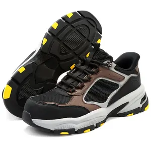 Bemiro Mens Roadrunning Shoes Steel Toe Shoes for Men Women Comfortable Lightweight Work Sneakers for Men Composite Toe Safety Sneakers Men's Slip Resistant Indestructable Construction Safety Shoes