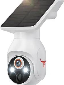 1080p Security Camera Wireless with Solar Panel, AI Human Detection, 2-Way Audio, Color Night Vision, 2.4G WiFi Only, Cloud Storage (Sold Separately), Indoor/Outdoor Surveillance Bullet Cam (WiFi)