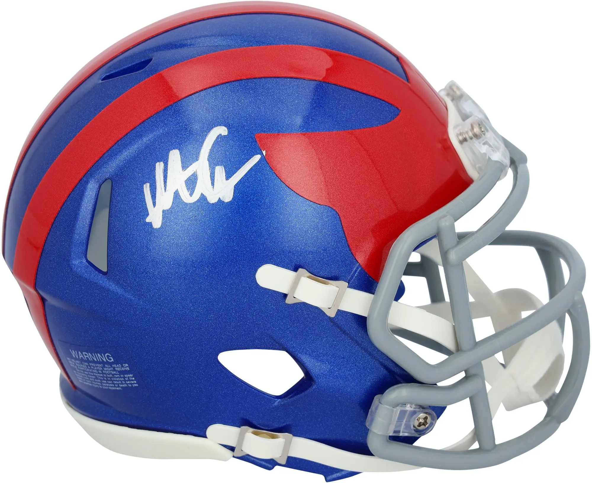 Abdul Carter New York Giants Autographed Riddell 2024 Alternate Speed Mini Helmet - Fanatics Authentic Certified