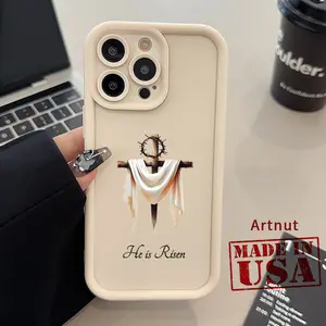 Compatible for iPhone 16 Pro Max 15 14 Plus 16E 13 12 Mini 11 Promax X XS XR xsmax Case Thorn Cross Pattern TPU Silicone Raised Edges Camera Protection Phone Cover for Boy