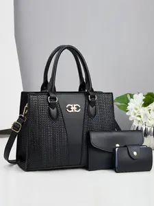 Fashion Three-Piece Set Vintage Crossbody Bag, Multifunctional Large Capacity Shoulder Bag, Stylish Design, New Women's Handbag