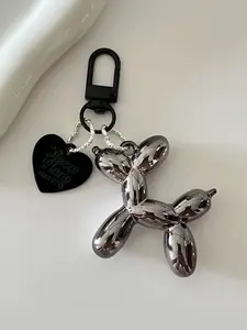 Cute Puppy Heart Keychain Pendant, Heart Shaped Keychain, Ins-Style Heart Tag Pendant, Suitable For Bags/Keys, Everyday Accessory For Commuting, Perfect For Students And Office Workers, Versatile Charm, Ideal Gift For Friends And Family