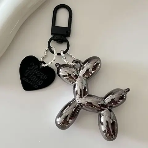 Puppy Heart Keychain Pendant, Cute Keychain, Heart Shaped Keychain, Ins-Style Heart Tag Pendant, Keychain For Purse, Suitable For Bags/Keys, Everyday Accessory, Perfect For Students, Versatile Charm, Ideal Gift For Friends And Family