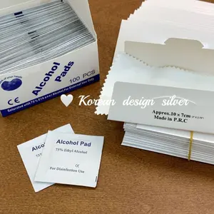 Disposable 75% Alcohol Swab for Wound Disinfection, Essential First Aid Box Supplies, Home Disaster Preparedness, Medical Consumables
