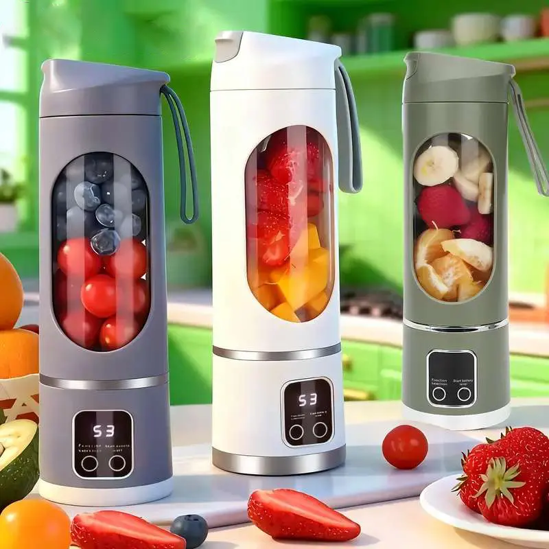 Portable Mini Blender - USB Rechargeable Leak-Proof Blender Cup, Personal Smoothie Maker & Juicer for Shakes, Baby Food, Gym & Travel (Party Supplies Home Gift)