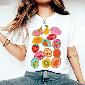 Cute Fruit Shirt, Strawberry Tshirt  Summer Strawberry Shirt, Cottagecore Berries Tshirt, Strawberry Aesthetic Womenswear