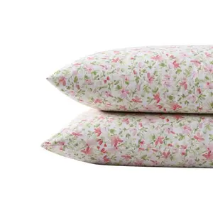 Laura Ashley Norella - Pink Standard Sham Pillowcase