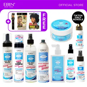 EBIN Wonder Lace Bond Sports Edition Ultimate Wig Kit + FREE Bonnet, HD Wig Cap & Melting Band | Sweatproof, Waterproof Extreme Hold System