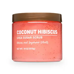 Shea Sugar Scrub, Coconut Hibiscus, 18 oz