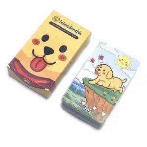 Cute Labrador Dog Tarot Card Set, Adorable Illustrations, 78-Deck Oracle Game, Divination Tool with Detailed Instructions, Perfect Holiday Gift, Seasoned Tarot Enthusiasts