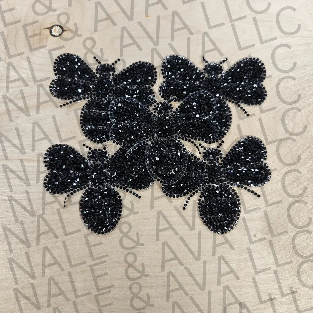 Bee Rhinestone Hat Patch (1 Patch)