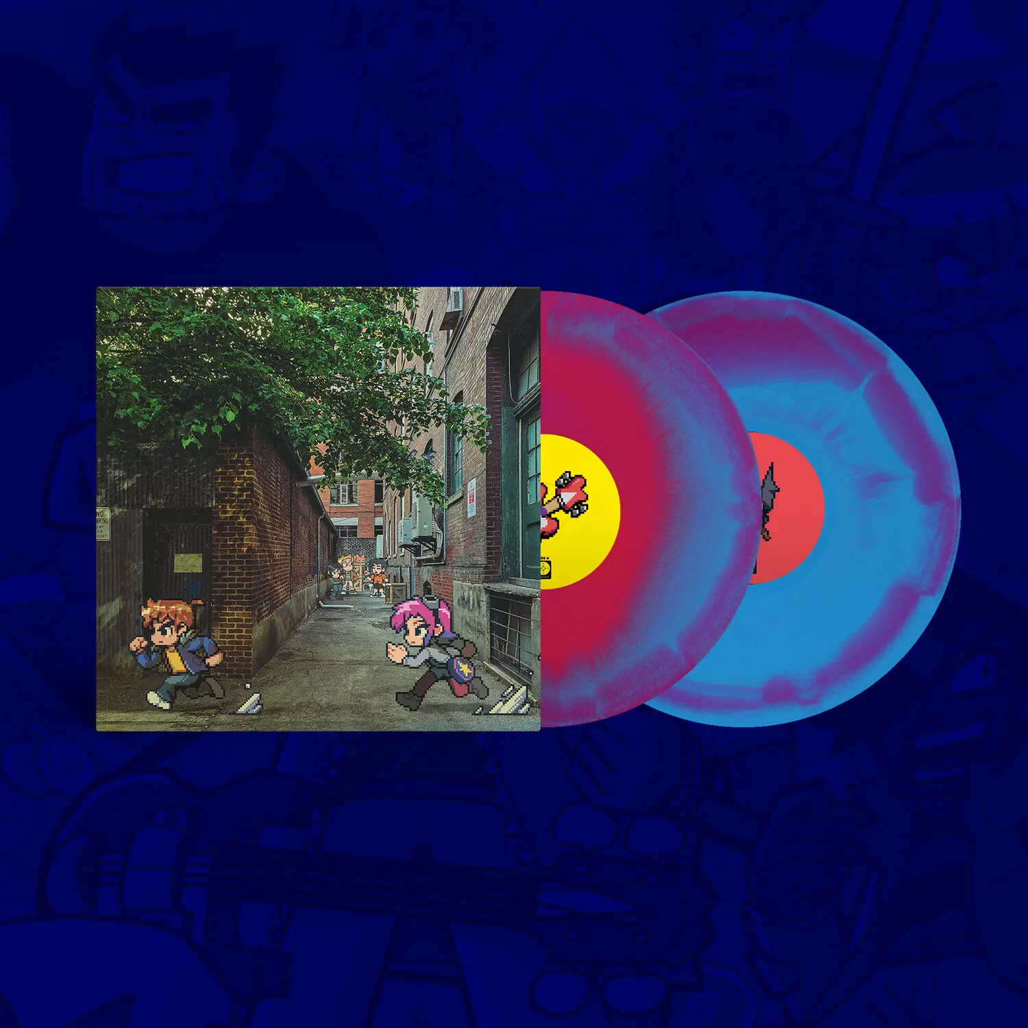 Anamanaguchi - Scott Pilgrim Ex (Original Soundtrack) - Pink/Blue  [VINYL RECORD - LP] Blue, Colored Vinyl, Gatefold LP Jacket, Pink,