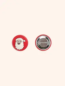 Pin Back Button - Santa