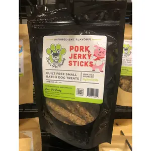 Pork Sticks - All Natural Single Ingredient Dog & Puppy Jerky Treats - 2 oz. Pouch