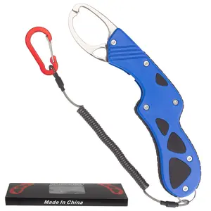 Stainless Steel Fish Gripper - High-Strength Heavy-Duty Lip Grabber, 50-lb Capacity, 160g Portable Outdoor Accessory for Freshwater & Saltwater, Ideal Men's Fishing Gift