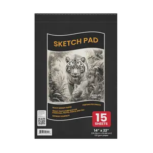 Top-Spiral Sketch Pad - 14 X 22 Inches, 160 Gsm Heavy-tooth Paper, 15 Sheets