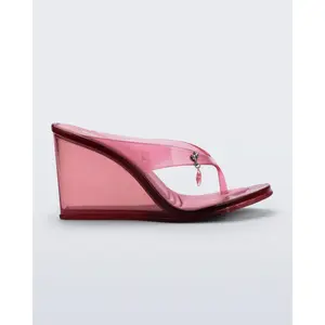 Melissa Nabeela Wedge Sandals with Transparent Heel and Starry Design