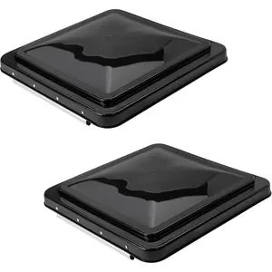 2 Packs 14 Inch Black RV Roof Vent Cover Replacement Vent Lid for Camper Trailer Motorhome