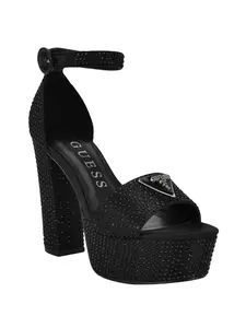 GUESS Female Setona Rhinestone Platform Heels