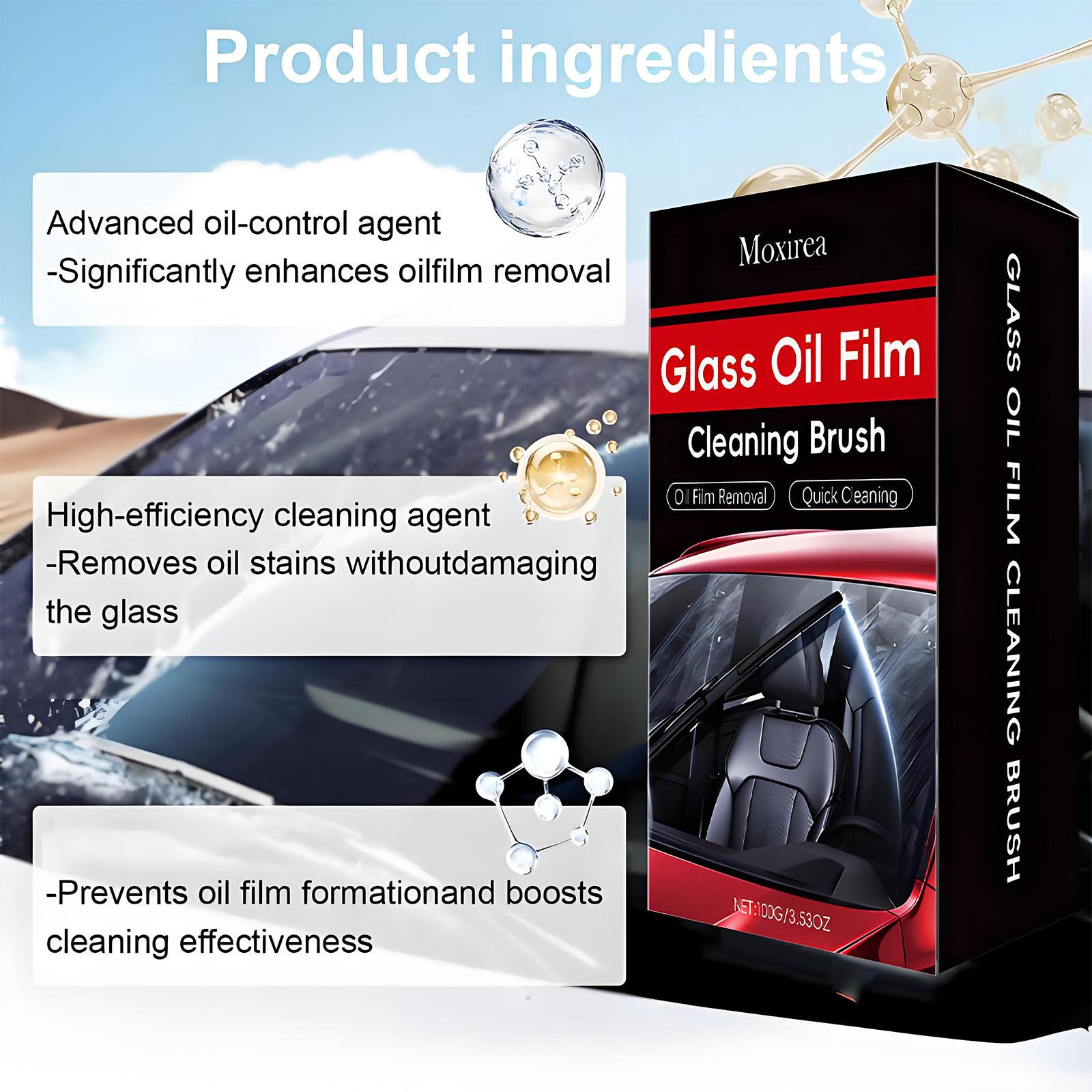 Automotive Handheld Oil Flmr Cream,Glass DecontaminationWithoutTraces,Window Oil Film Cleaning