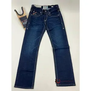 ARIAT MENS JEANS RANGER ROCKPORT M7 SLIM FIT STRAIGHT LEG 10041088 Casual Streetwear Classic Denim Look with Practical Pockets Soft Shell Compatible Menswear
