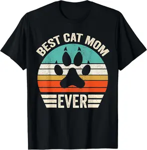 best cat mom ever shirt, mother's day cat tshirt T-Shirt