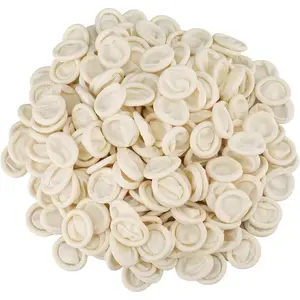 Disposable Latex Finger Cots Rubber, 140g(Approx 205PCS) Fingertips Protective Finger Art Latex Tissue Finger Cot (White)