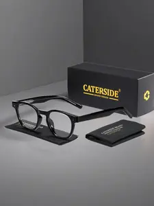 Unisex Anti-Blue Light Tr90 Lightweight Eyewear Frame, Casual Retro Design, All Season Use, Perfect for Beach, Music Festivals & Gifts