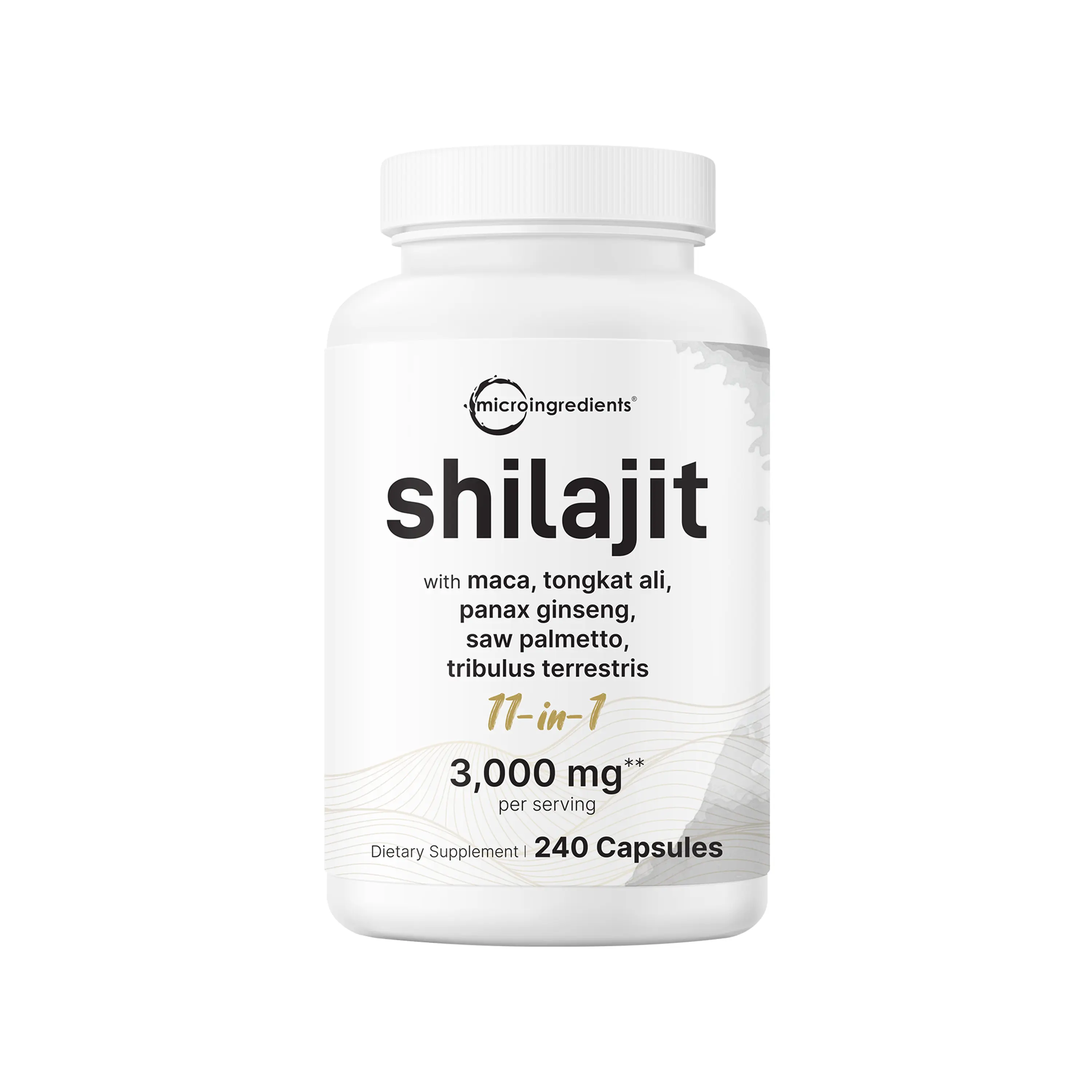 Micro Ingredients Shilajit 11-in-1 3000mg, 240 Capsules Micro Ingredients Shilajit 11-in-1 3000mg, 240 Capsules