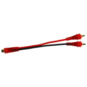 Audiopipe 6" Frosted Female To Two Male RCA Cable (Single) / AP-YF-2M