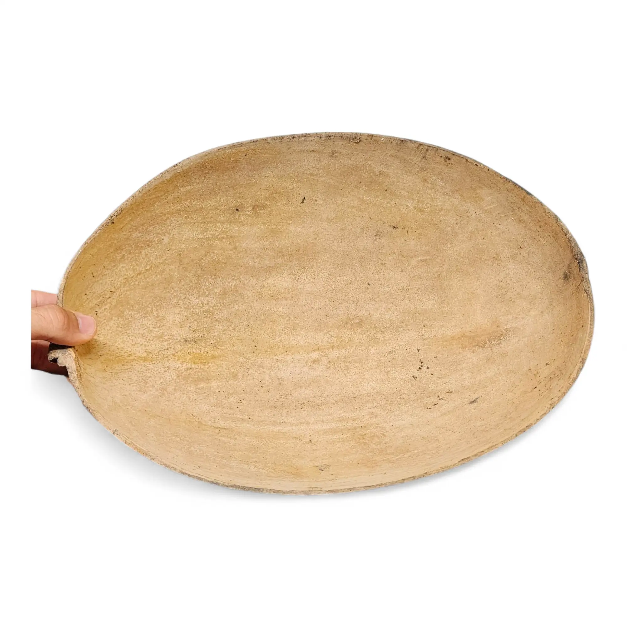 12-Inch Large Natural Calabash Jicara Gourd Bowl, Traditional Tableware for Offerings, Santería Practices