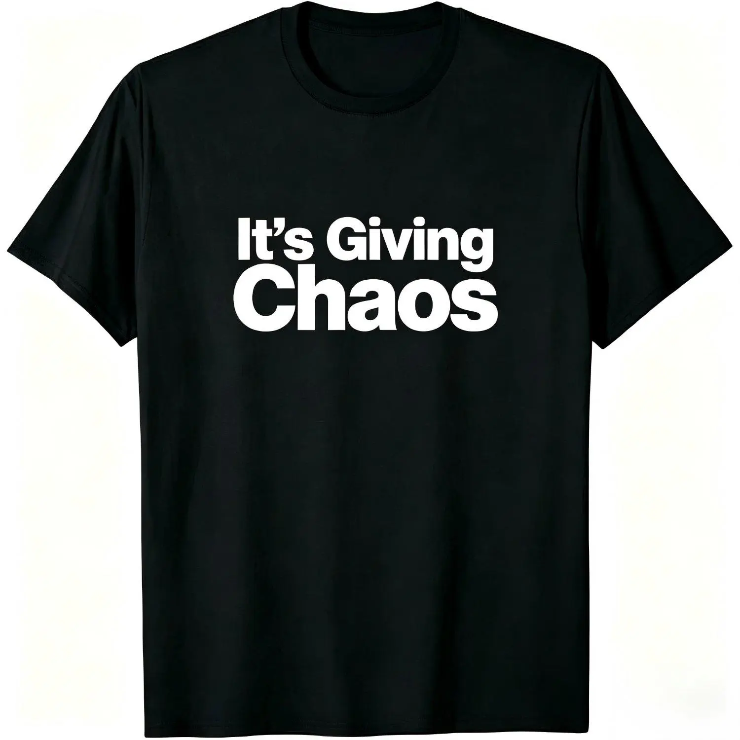 It’s Giving Chaos T‑Shirt Gen Z Viral Slang Tee Funny Meme Shirt Trendy Social Media Tshirt Chaos Lover Gift Apparel Casual Fashion Graphic Tee