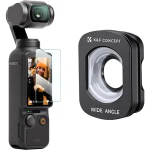 Wide-Angle Lens Compatible For DJI Osmo Pocket 3, Magnetic Attach/Multi-Coated/Optical Glass