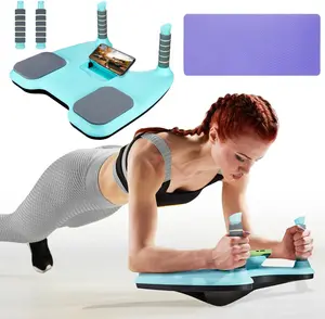 Balance Board for Core Workout, Portable Pure Plank Support, Quick Assembly, Convertible into Abdominal Board, Home Fitness Equipment for Full Body Workout