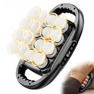 Binxalin 16-Head Percussion Massager—10 mm deep muscle recovery, handheld back and full-body massager, USB-rechargeable massager, portable handheld muscle massager, professional muscle relaxation device, ideal for home and travel, lightweight and durable