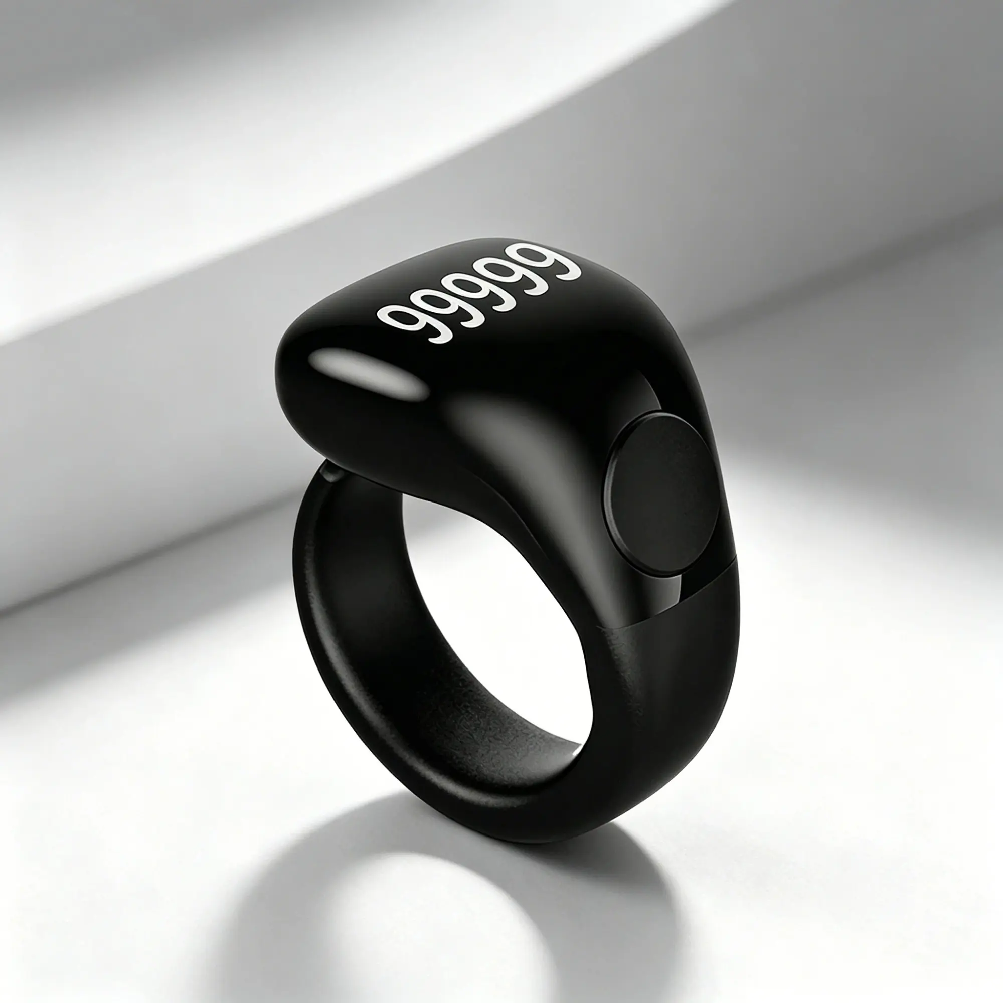 Smart Prayer Bead Counter Ring, Electronic Tasbih Counter, Tasbeeh Counter, Simple Modern Islamic Style, 33/99 Vibration Alerts, APP Sync, Daily Dhikr Prayer Use For Muslim, Muslim Essentials