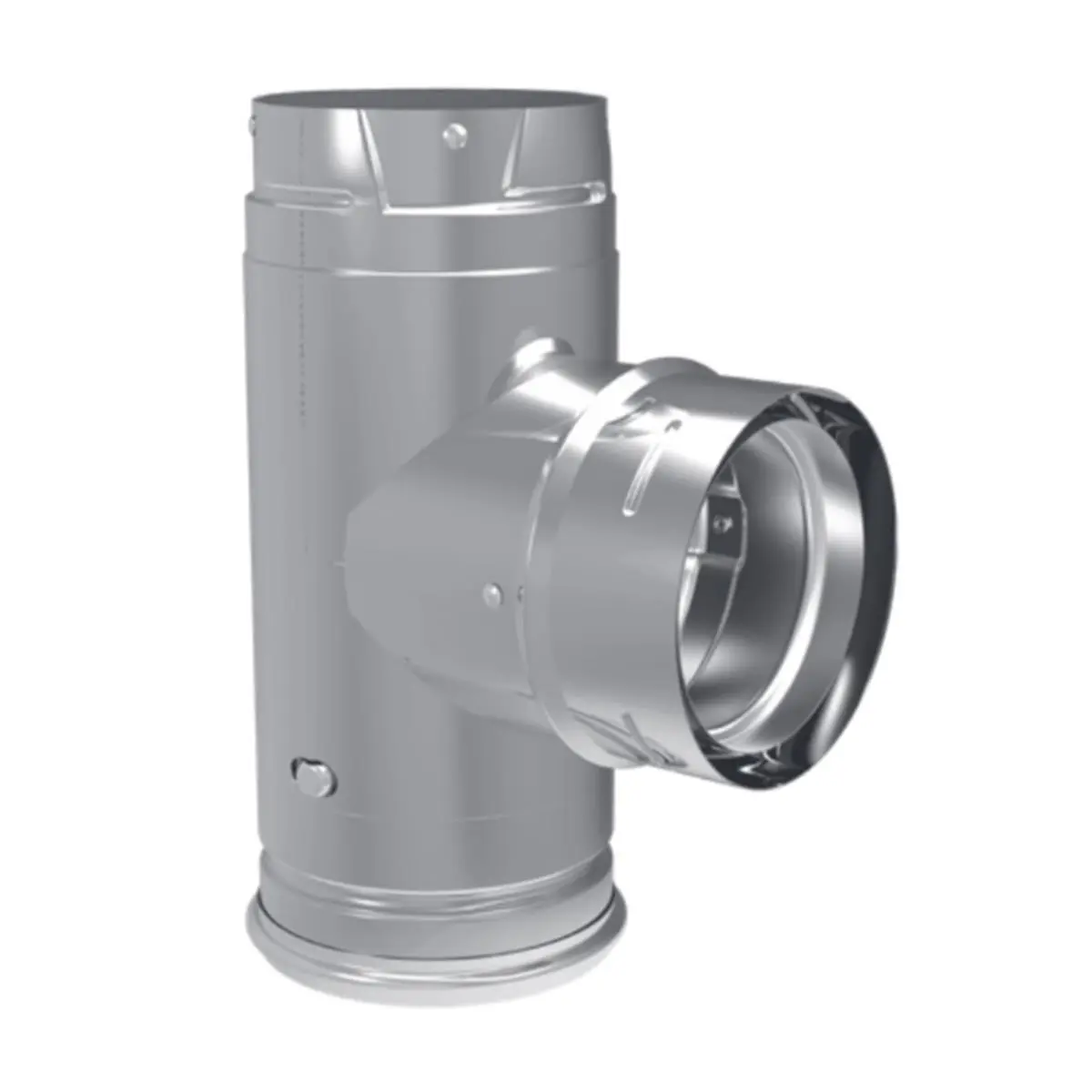 212 MAIN Dura Vent 3 in. Pellet Vent Pro Tee with Clean Out, Size 3"