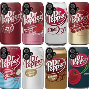 Dr Pepper Can Phone Cases, Dr Pepper Strawberries and Cream, Coconut, Diet, Soda, Cherry