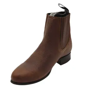 El Canelo Botin Charro Caisson Tan cj-TAN