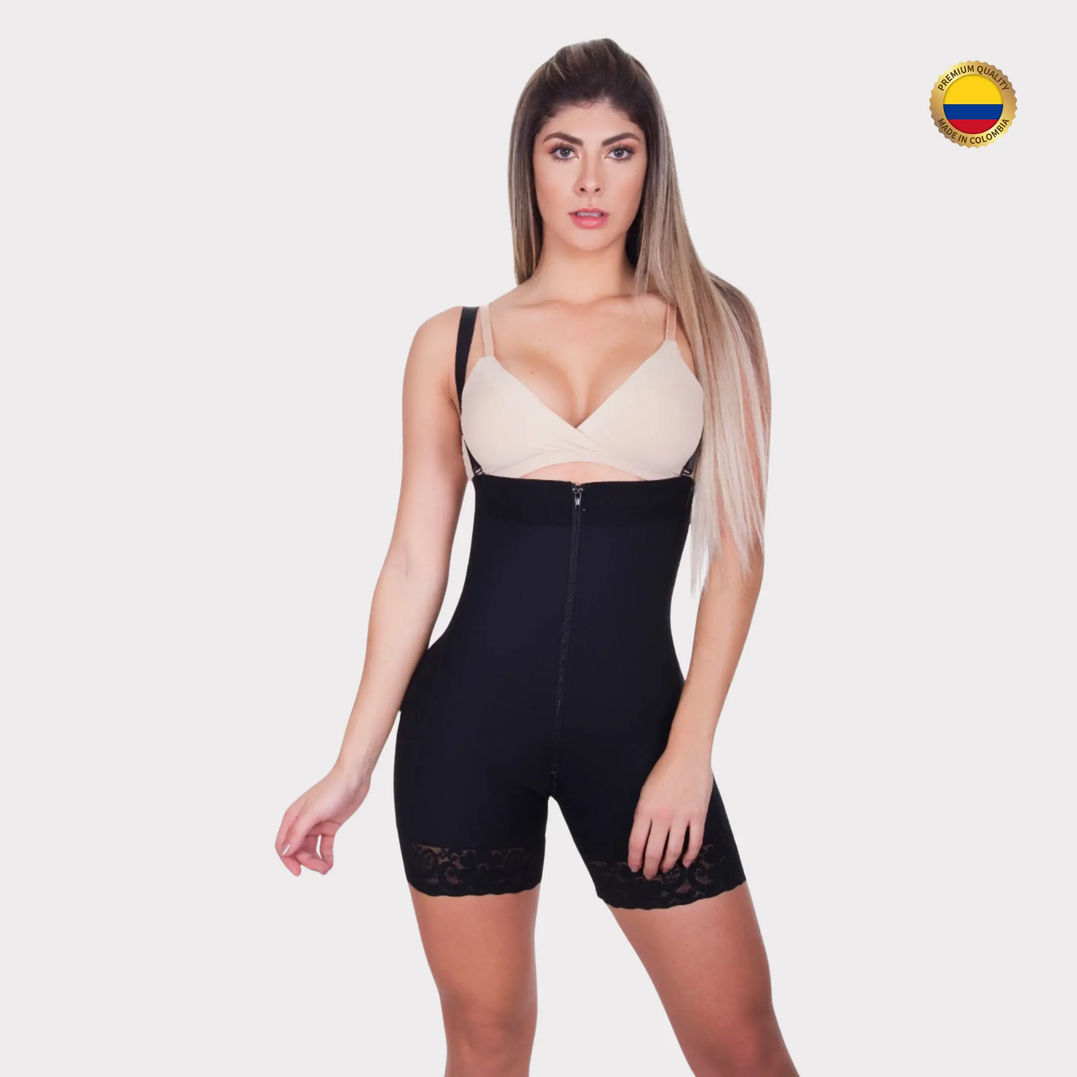 6004 FAJA STRAPLESS WITH LATEX ON THE WAIST Comfort Fabric Soft Womenswear Shapewear Thermal