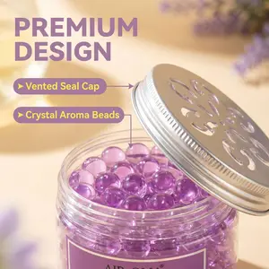 2-Pack Home and Car Deodorizer Beads, Lemon, Ocean, Rose, Jasmine, Lavender Scented Gel Beads, Eliminate Odors, Perfect Air Freshener