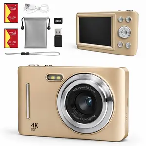 Digital Camera 16x Zoom with Image Stabilization, Dual Rechargeable Batteries, Includes 32GB Memory Card and Reader, Portable Vlogging Camera