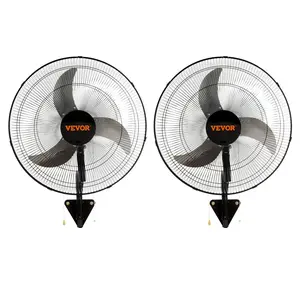 VEVOR Oscillating Wall Mount Fan, TikTokShopBlackFriday, 20 Inch, 3-speed High Velocity Max. 4650 CFM Industrial Wall Fan, Commercial or Residential for Warehouse, Greenhouse, Workshop, Patio, Basement, Black