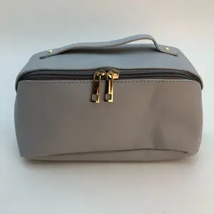 LARGE CAPACITY TRAVEL COSMETIC MAKEUP BAG-GRAY (6 PCS)