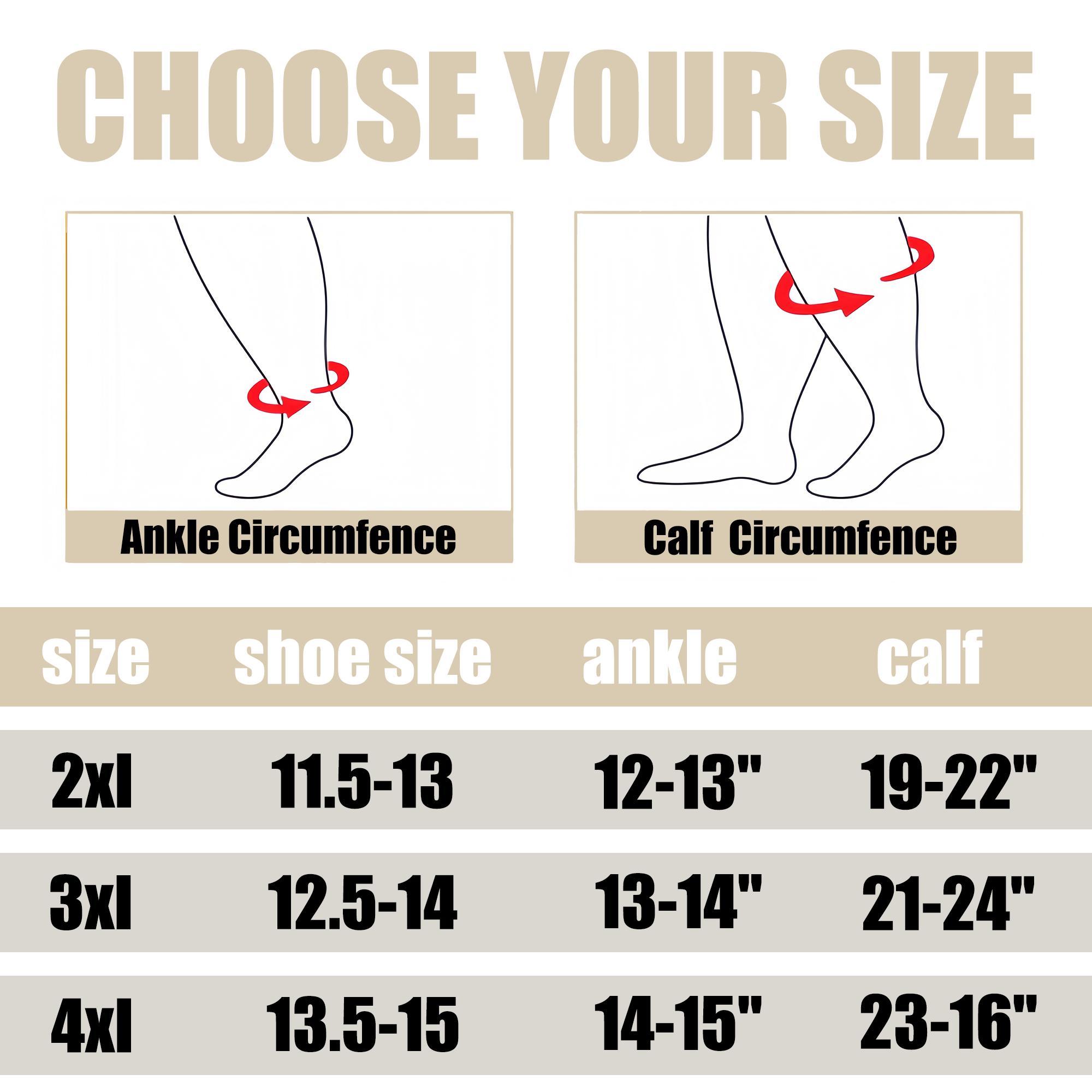 STANDWAY 4 Pairs Compression Socks - Men & Women（15-20HHMG）Is Best Support for Nurses Running Travel And Every Sports