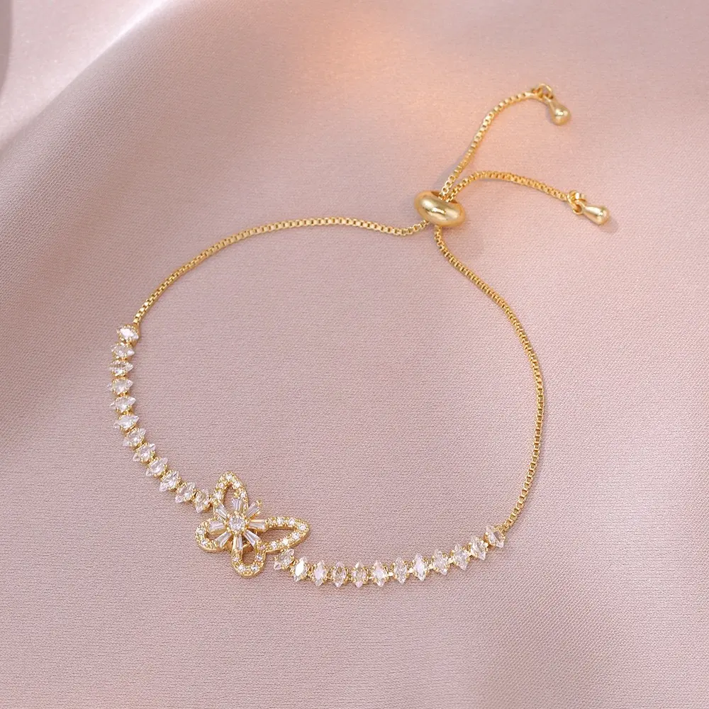 TS0085 Golden Butterfly Bracelet