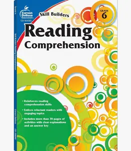 Carson Dellosa Skill Builders Reading Comprehension 6th Grade Workbook, Fiction and Nonfiction Passages, Puzzles, and More, Classroom or Homeschool Curriculum   Paperback – Illustrated, January 3, 2011
