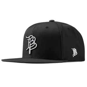 BB Baseball Cutout PVC Classic Flat Bill Snapback Hat